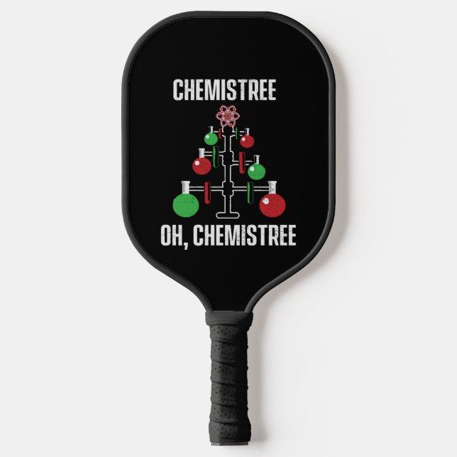 Raquette De Pickleball Oh Chemist Tree Chemistree Pun Science (Recto)