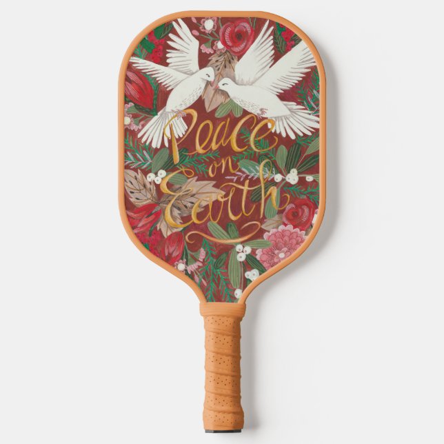Raquette De Pickleball Oiseaux festifs traditionnels (Recto)