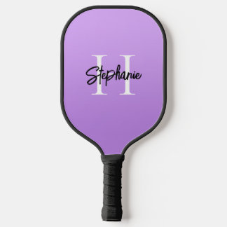 Raquette De Pickleball Ombre de lavande légère à moyenne monogramme