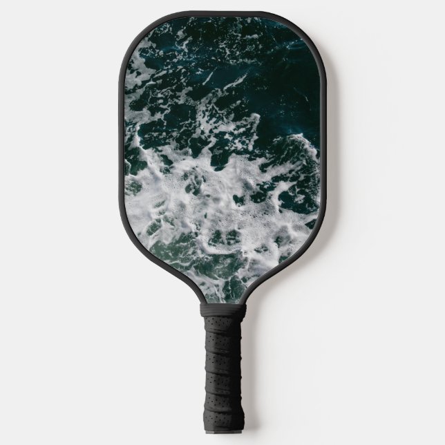 Raquette De Pickleball Ondes de l'océan foncé (Recto)
