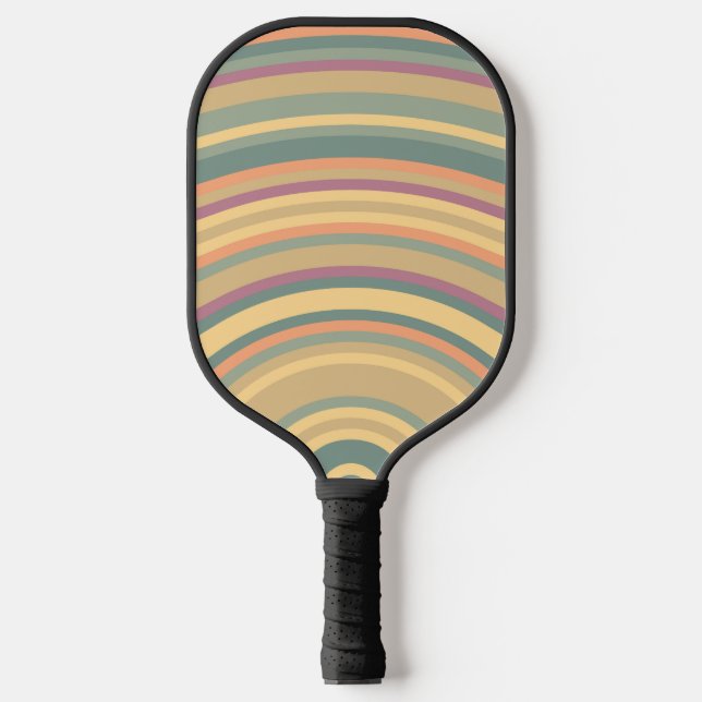Raquette De Pickleball Ondes sonores colorées (Recto)