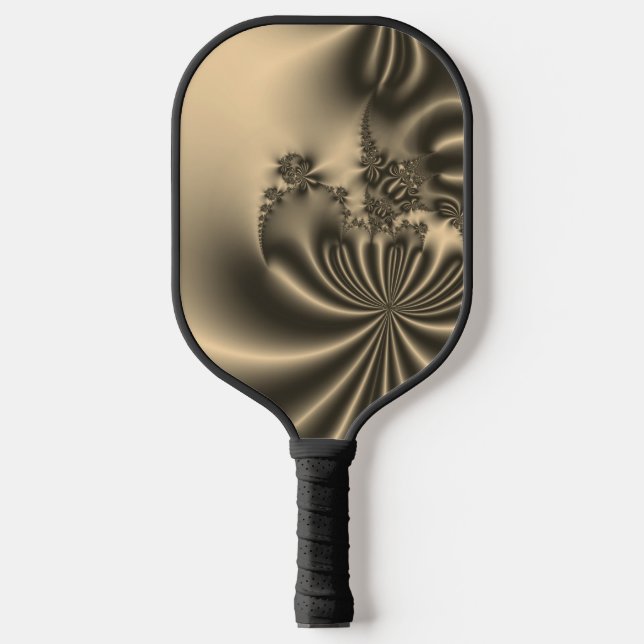Raquette De Pickleball Or antique fluide fractal (Recto)