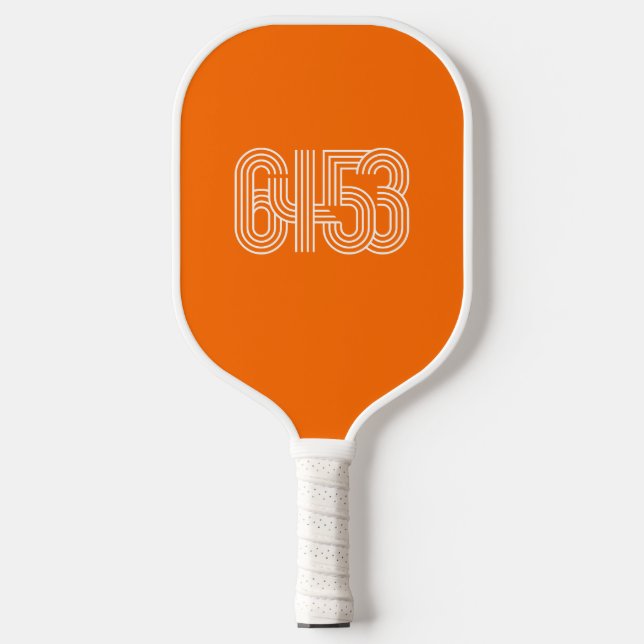 Raquette de pickleball orange 6453 (Recto)