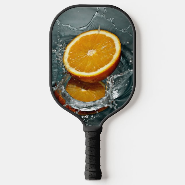 Raquette De Pickleball orange juteuse positive pour l'humeur vitaminée (Recto)