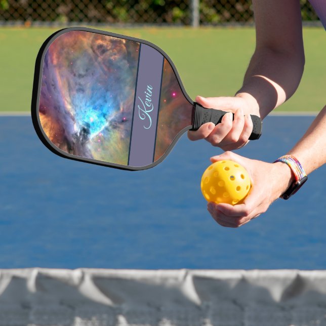 Raquette De Pickleball Orion Nebula Space Galaxy Votre nom (Insitu)