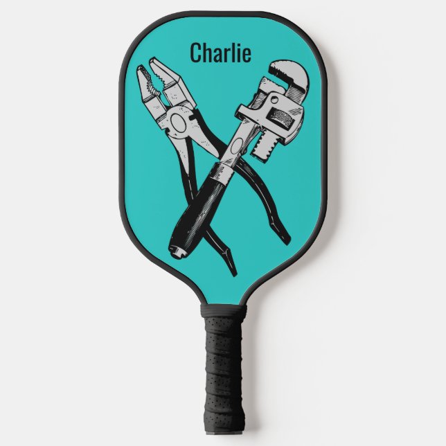 Raquette De Pickleball OUTILS de nom et de couleur personnalisés (Recto)