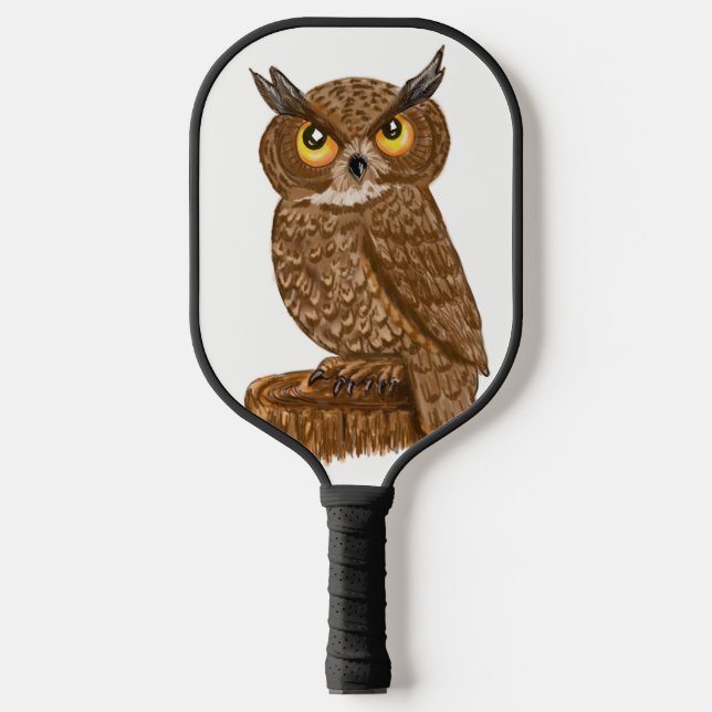Raquette De Pickleball Owl Look qui joue (Recto)