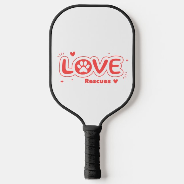 Raquette De Pickleball OWRAssist Love Rescues (Recto)