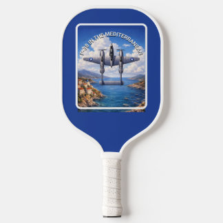 Raquette De Pickleball P-38 Lightning au-dessus de la Méditerranée