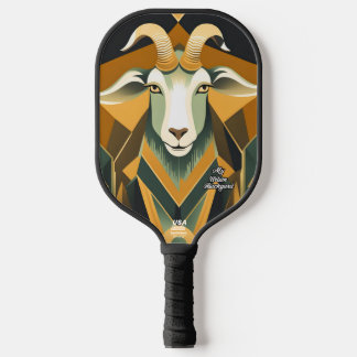 Raquette De Pickleball Paddle Art Déco Chèvre Pickleball