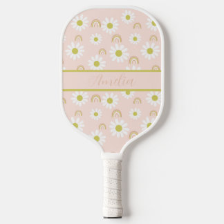 Raquette De Pickleball Paddle Boho Rose Daisy Pickleball Personnalisé