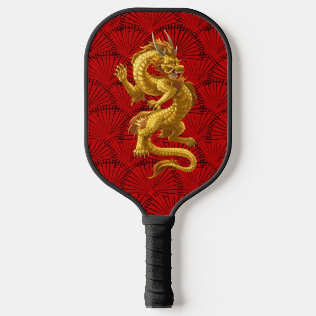 Raquette De Pickleball Paddle chinois Lucky Gold Dragon Pickleball (Recto)