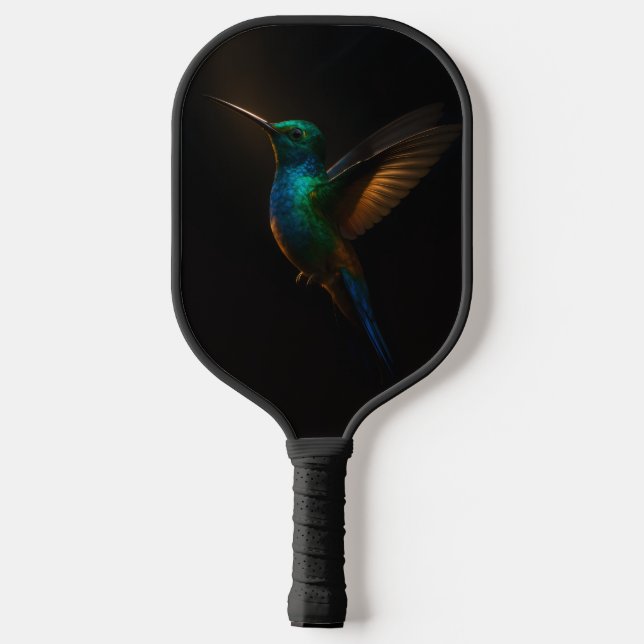 Raquette De Pickleball Paddle de Pickleball 4 Luxe, Colibri Volant (Verso)