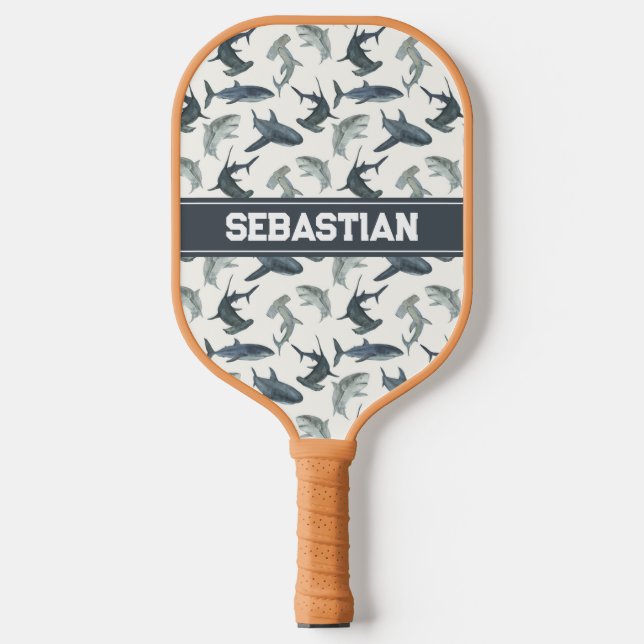 Raquette De Pickleball Paddle de Pickleball de requins personnalisés - Be (Recto)