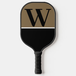 Raquette De Pickleball Paddle Gold & Black II College Monogram Pickleball