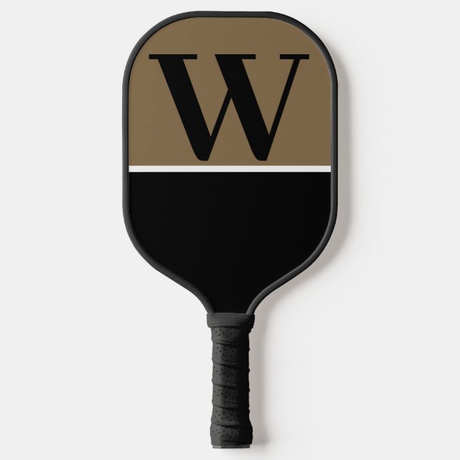 Raquette De Pickleball Paddle Gold & Black II College Monogram Pickleball (Recto)