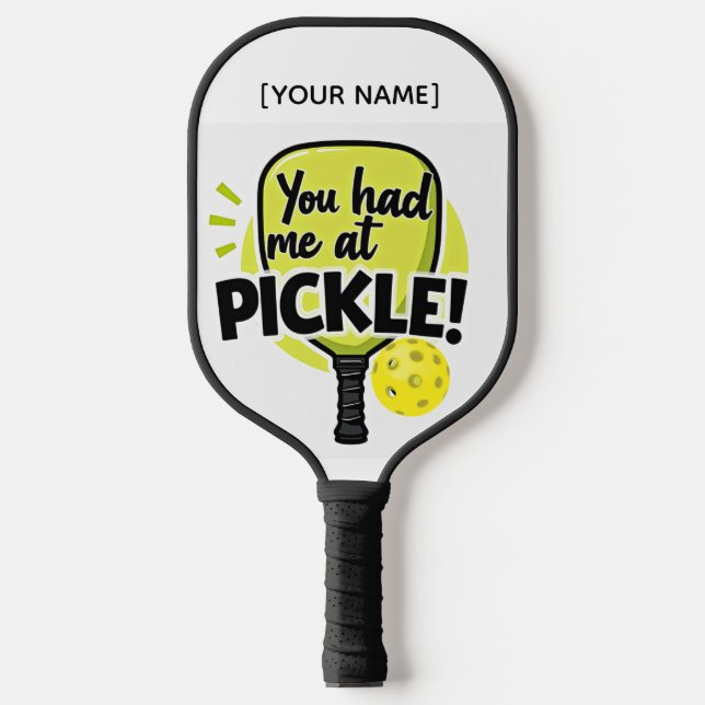 Raquette De Pickleball Paddle-Jaune de Pickleball Personnalisé#027 (Recto)