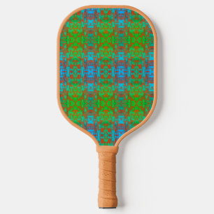 Raquette De Pickleball Paddle Motif Brown bleu vert rouge