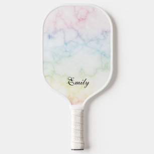 Raquette De Pickleball Paddle Motif en marbre arc-en-ciel