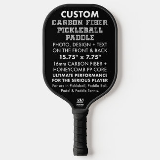 Raquette De Pickleball Paddle personnalisé en fibre de carbone