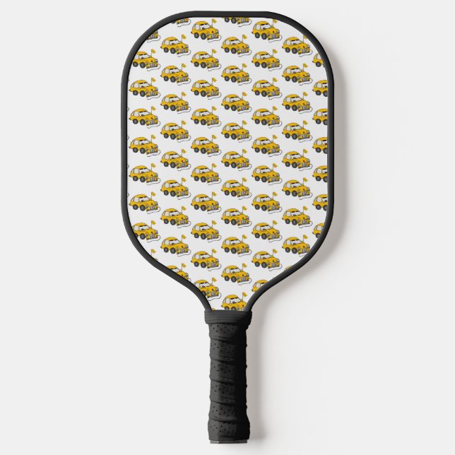 Raquette De Pickleball Pagaie à bascule électrique jaune (Recto)