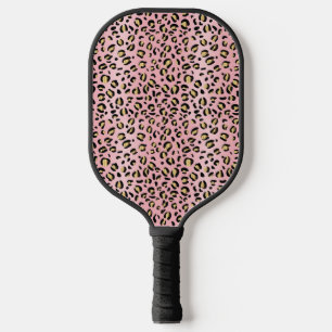 Raquette De Pickleball Pagaie à bascule rose et or