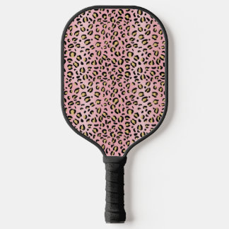 Raquette De Pickleball Pagaie à bascule rose et or