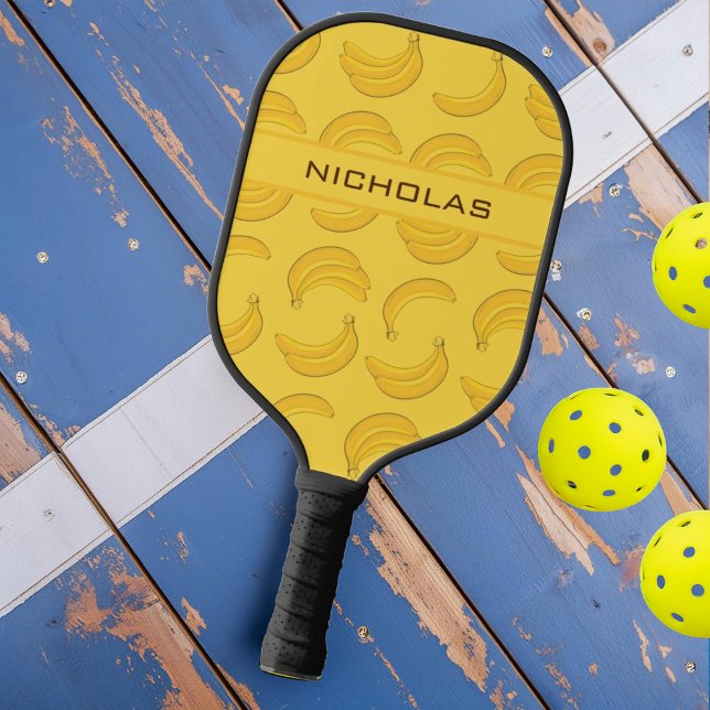 Raquette De Pickleball Pagaie Banana Pickleball avec nom (Créateur téléchargé)