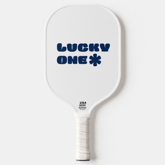 Raquette De Pickleball Pagaie blanche Lucky One Pickleball (Recto)