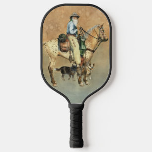 Raquette De Pickleball Pagaie de basket-ball Cowboy, Appaloosa et Dogies