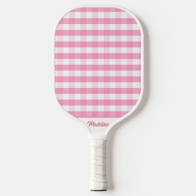 Raquette De Pickleball Pagaie de En vichy Pickleball rose (Recto)