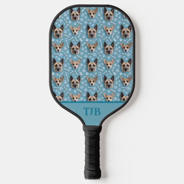 Raquette De Pickleball Pagaie de Pickleball : Chien personnalisé (Recto)
