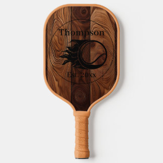 Raquette De Pickleball Pagaie de Pickleball en bois rustique sur mesure