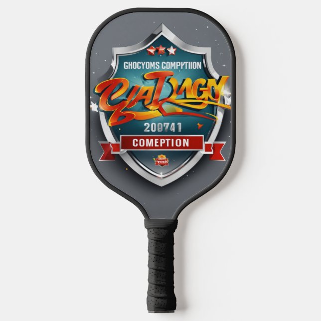 Raquette De Pickleball Pagaie de Pickleball en fibre de carbone de style  (Recto)
