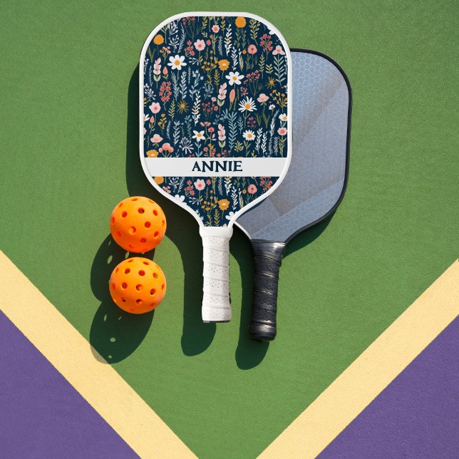 Raquette De Pickleball Pagaie de Pickleball Personnalisée fleur sauvage (Créateur téléchargé)