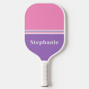 Raquette De Pickleball Pagaie de Pickleball Pink Purple Minimal