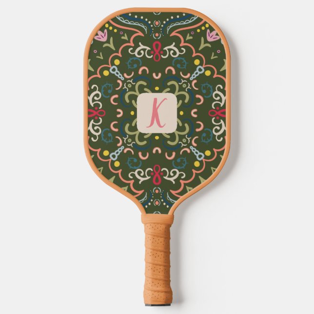 Raquette De Pickleball Pagaie de Pickleball Retro Preppy personnalisée (Recto)