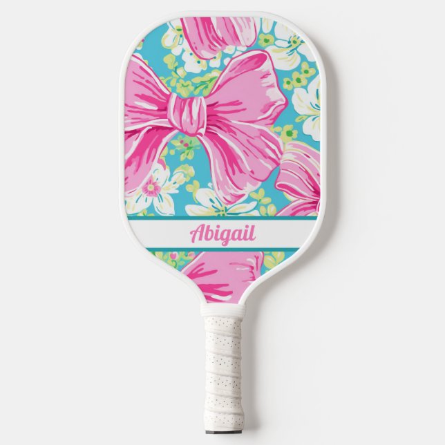 Raquette De Pickleball Pagaie de Pickleball Rose Preppy personnalisée (Recto)