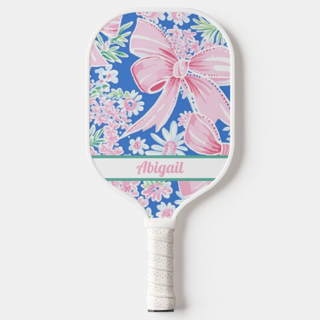 Raquette De Pickleball Pagaie de Pickleball Rose Preppy personnalisée (Recto)