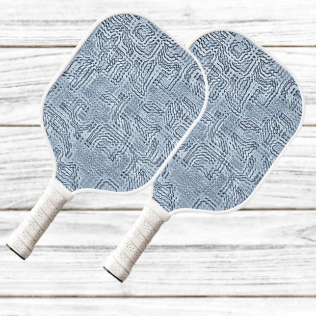 Raquette De Pickleball Pagaie de Pickleball Sapphire Leaf (Floral Feminity comes to mind, in this Sapphire Leaf Pickleball Paddle design!)