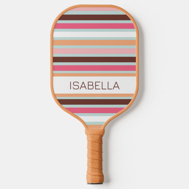 Raquette De Pickleball Pagaie Personnalisée Gras Stripes Pickleball (Recto)