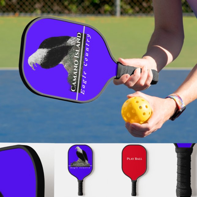 Raquette De Pickleball Pagaie Populaire, Aigle, Texte Personnalisé (Créateur téléchargé)