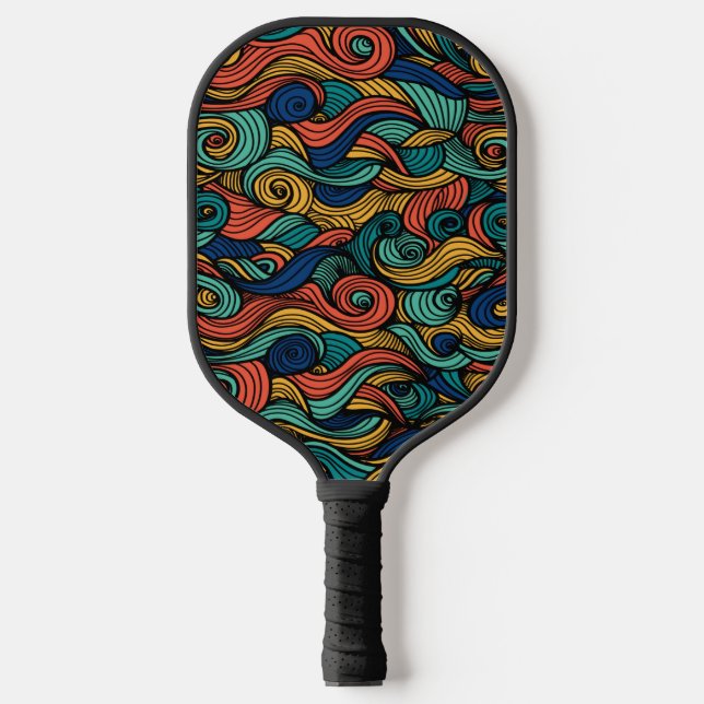 Raquette De Pickleball Paisley haché (Recto)