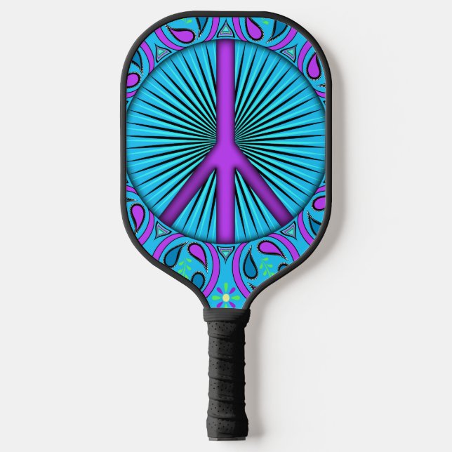 Raquette De Pickleball Paix ~ Feuille (Recto)