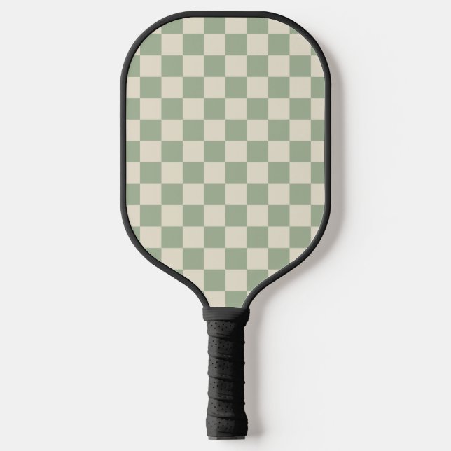 Raquette De Pickleball Panneau de contrôle blanc vert et blanc désactivé (Recto)