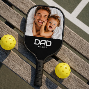 Raquette De Pickleball Papa a établi une photo audacieuse amusante