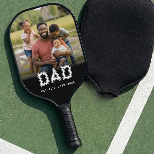 Raquette De Pickleball Papa a établi une photo audacieuse et amusante (Créateur téléchargé)