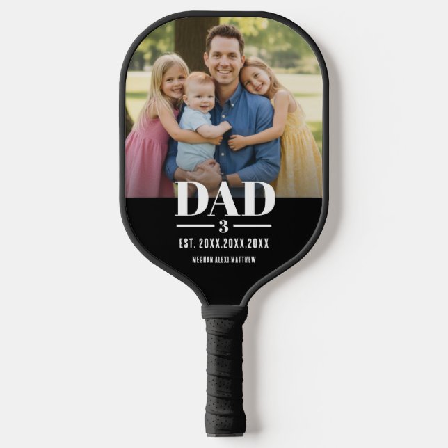 Raquette De Pickleball Papa Année d'établissement Nom Numéro Écriture Pho (Recto)