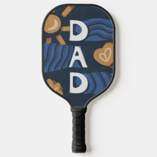 Raquette De Pickleball Papa - Bonne Fête des pères bleu marine