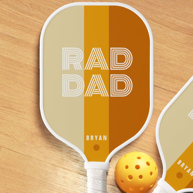 Raquette De Pickleball Papa Rad Rétro (Retro Striped Rad Dad Pickleball Paddle
)